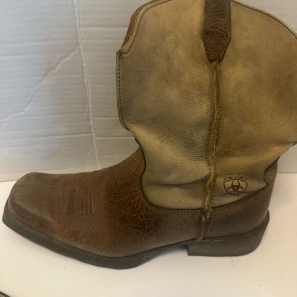 Ariat Mens Rambler Square Toe Boots 10002317(35829) Brown Bomber Boots Size 9D - Picture 1 of 16
